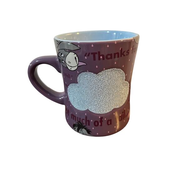 Disney Parks ‘Eeyore’ Purple 3D Textured Coffee Mug Thanks For Noticing Me - Picture 3 of 6